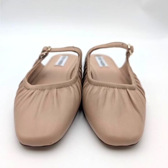 Steve Madden Leather Mary Jane Mule Women's Gisele Beige Size US7M EU37.5 - Picture 2 of 13